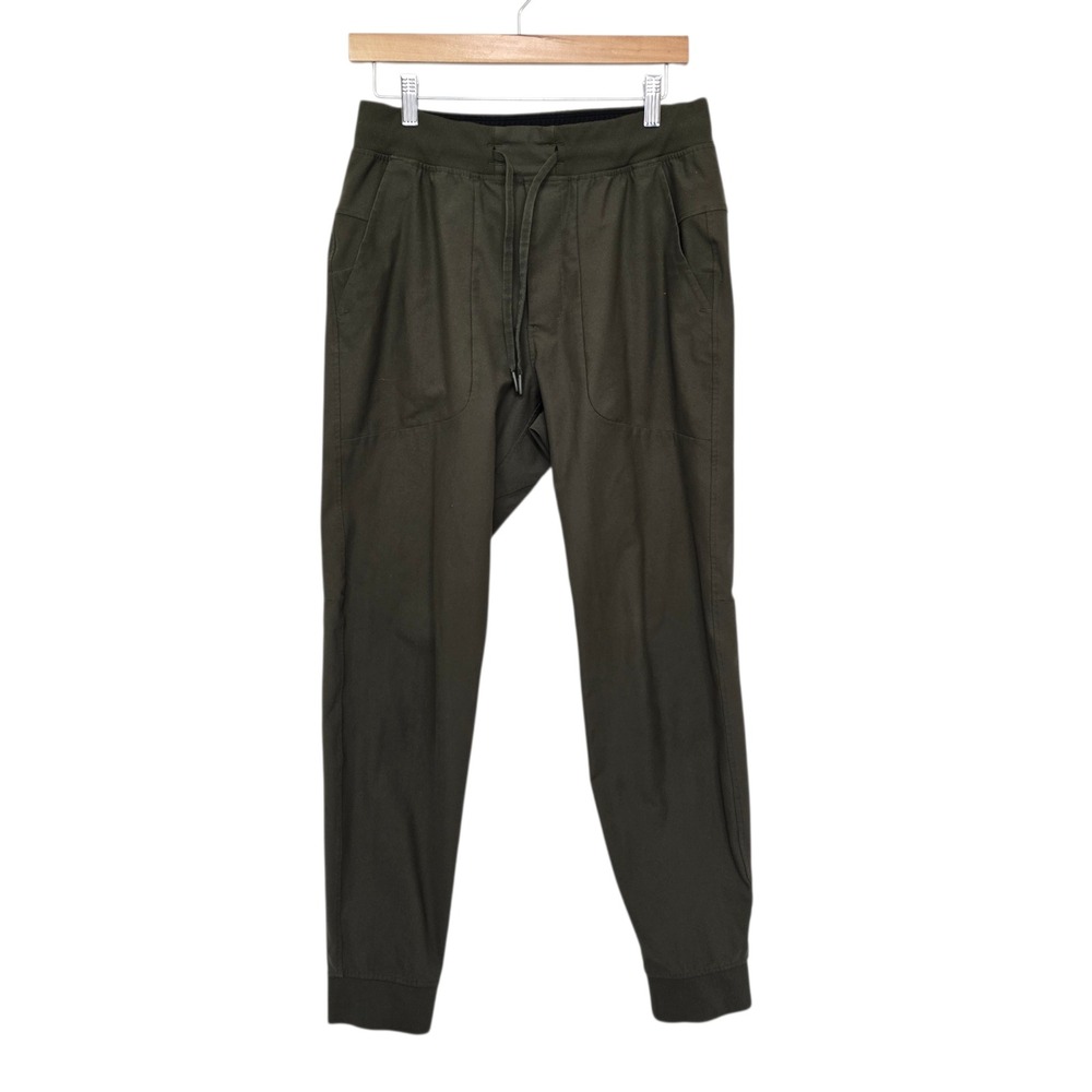 Lululemon ABC Jogger Warpstreme Dark Olive Green Mens Med M5A85S Slim Fit Pants